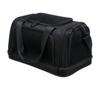 'TRIXIE Pet Travel Carrier for Dogs - Airline Approved - Polyester Material - Black - Easy Access from Top/Side/Front - Padded, Removable Base - Integrated Short Leash