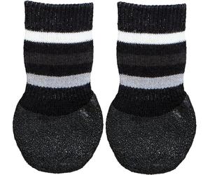Trixie All-Round Non-Slip Rubber Coating Dog Socks Black - Large/Extra Large