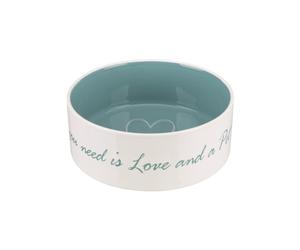 Trixie "All You Need is Love & a Pet Dog" Ceramic Bowl - 1.4 L / 20 cm