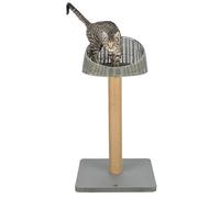 Trixie Amalia Outdoor Cat Scratching Post - Outdoor Cat Scratching Post - with Bed - Water-Repellent - Grey - 88 cm