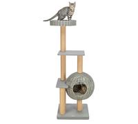 Trixie Amalia Outdoor Cat Scratching Post - Outdoor Cat Scratching Post - with Lounging Areas & Cave - Water-Repellent - Grey - 143 cm