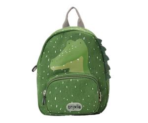 Trixie Animal Backpack for Children, Nursery Backpack, Children's Backpack, Padded Shoulder Straps with Chest Strap, Water-Repellent, 100% Recycled Cotton, Various Sizes (Mr Alligator, Large)
