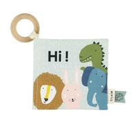TRIXIE Baby Crinkle Book, Fabric Sensory Cloth Book | Interactive teething design for little ones from 6 months, soft sensory activity, first crinkle cloth