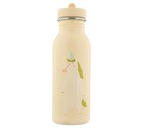 Trixie Baby stainless steel drinking bottle, 350ml/500ml, leak-proof, with carrying cord, slim design for little hands, shatterproof, from 3 years (Mrs Unicorn, 500ml)