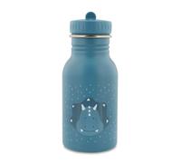 Trixie Baby stainless steel drinking bottle, 350ml/500ml, leak-proof, with carrying cord, slim design for little hands, shatterproof, from 3 years (Mr Tricerarops, 500ml)