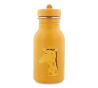Trixie Baby stainless steel drinking bottle, 350ml/500ml, leak-proof, with carrying cord, slim shape for little hands, shatterproof, from 3 years (Mr Giraffe, 350ml)