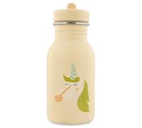 Trixie Baby stainless steel drinking bottle, 350ml/500ml, leak-proof, with carrying cord, slim shape for little hands, shatterproof, from 3 years (Mrs Unicorn, 350ml)