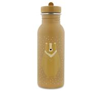 Trixie Baby stainless steel drinking bottle, 350ml/500ml, leak-proof, with lanyard, slim design for little hands, shatterproof, from 3 years (Mr Bear, 500ml)