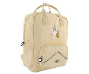 Trixie Backpack Large Kids School Bag with Chest Strap - Mrs. Unicorn | Fits A4 books and folders. Adjustable straps and chest strap. Water-repellent fabric. Front and side pockets.