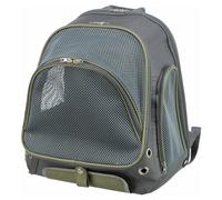 TRIXIE dog backpack Lyla - dog backpack for pets up to 17.6 lbs - backpack with outer pockets, integrated short leash, shoulder strap, and breathable mesh - 28830
