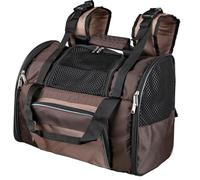 TRIXIE Backpack Shiva - also as carrier bag - attaches to trolley - short leash - padded base - 41 × 30 × 21 cm - brown - 28871