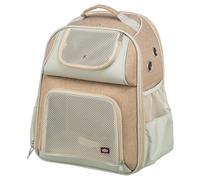 TRIXIE dog backpack Willow - dog backpack for pets up to 15.4 lbs - front-opening backpack with integrated short leash and padded back panel for high carrying comfort - 28831