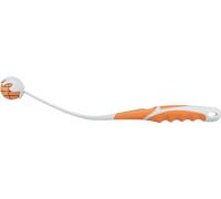 Trixie Ball Catapult With Ball For Dogs, ø 4.5 cm / 40 cm, Orange/Grey, Fetch, Foating Ball, Ergonomic Handle