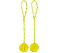 Trixie ball on rope made of natural rubber - floats - for tug-of-war and fetch - ø 7 ball - 35 cm rope - lime - 33482 (Pack of 2)