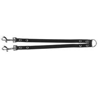 Trixie Basic Leather Coupler Leash for Dogs Black - Medium/Large - 35 cm/18 mm