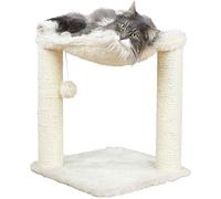 Trixie Baza Cat Scratching Post with Hammock 50cm Cream Sisal Plush Play Ball