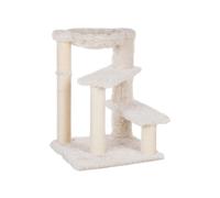 Trixie Baza Senior Cat Tree with Hammock and Steps | Scratching Posts | Cat Playground | Cream, Medium, (44544)