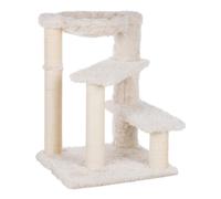 Trixie Baza Senior Cat Tree with Hammock and Steps | Scratching Posts | Cat Playground | Cream, Medium, (44544)