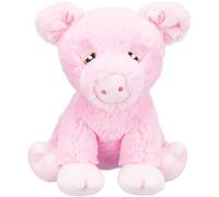 TRIXIE Be Eco Pig Edison, 24 cm - Fluffy eco pig made from recycled materials - Soft cuddly toy for sustainable play - 34881