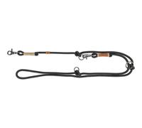 TRIXIE dog lead BE NORDIC V-leash S-M, 78.74 inches ø 0.31 inches in black/sand - adjustable dog lead with Nordic charm - for small to medium-sized dogs - 17225