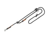 Trixie BE NORDIC Adjustable Leash for Dogs Dark Grey/Brown - Small/Medium - 2.00 m/ 8 mm