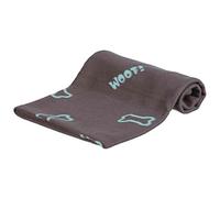 TRIXIE Beany Fleece Blanket, 100 x 70 cm, Taupe