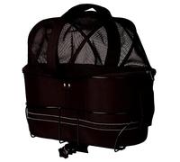 Trixie Friends on Tour Black Bicycle Bag - 42 x 29 x 48 cm (L x W x H), up to 6kg capacity