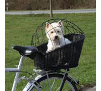Trixie Bicycle Basket For Carrier, With Lattice, 35x49 55cm, Black - Lattice - bicycle basket trixie lattice carrier 35x49 55cm black plastic coated