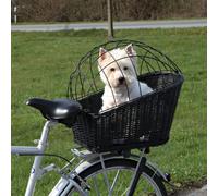 Trixie Bicycle Basket For Carrier, With Lattice, 35x49 55cm, Black - Lattice - bicycle basket trixie lattice carrier 35x49 55cm black plastic coated