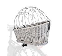 Trixie Dog Bicycle Basket with Lattice for Bike Racks Grey - 35 × 49 × 55 cm