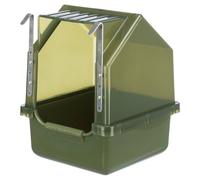 Trixie Bird Bathhouse for Cockatiels/Parrots Olive Green, RRP 14.99 EUR, NEW
