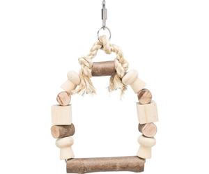 Trixie Bird Colourful Wood Arch Swing - 13 x 19cm