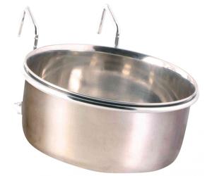 Trixie Bird Stainless Steel Feeding Bowl With Holder - 600ml - 12 cm