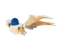 TRIXIE Bird with feathers, Plush, Catnip, 8 cm