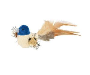 TRIXIE Bird with feathers, Plush, Catnip, 8 cm
