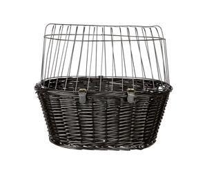 Trixie Black Bicycle Basket - 50 x 35 x 41 cm (L x W x H)