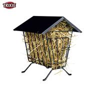 Trixie Black Freestanding Wooden Hay Manger Lid Rabbit Guinea Pig Feeder