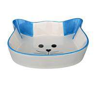 TRIXIE Bowl, Cat head with face design, Ceramic, 0,25 l/12 × 12 cm, assorted