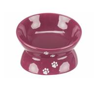 TRIXIE Bowl, Raised, Ceramic, 0,15 l/ø 13 cm, berry