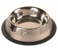 Trixie Cat Heavy-Weight Stainless Steel Bowl - Fish Design - 0.2 l/ø 15 cm