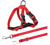 TRIXIE Car Harness For Cats, 20-50 cm/15 mm, Red