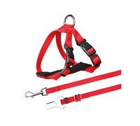 TRIXIE Car Harness For Cats, 20-50 cm/15 mm, Red