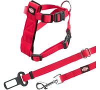 TRIXIE Car Harness For Cats, 20-50 cm/15 mm, Red
