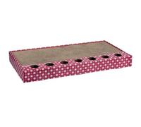 Trixie Cardboard Scratching Board Cat Toy & 2 Balls Catnip Pink Scratch Mat Pad