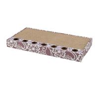 Trixie Cardboard Scratching Board Cat Toy & 2 Balls Catnip Pink Scratch Mat Pad