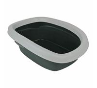 Trixie Carlo Litter Tray With Rim For Cat Dark Grey/Light Grey - 38x17x58 cm