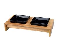 Trixie 24820 black, Wood Salad Bowl - Dog Set Bowls Ceramic Ceramic Dogs Small - bowl dog set bowls ceramic ceramicwood dogs trixie small cat wooden