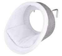 TRIXIE Cat Cave for Radiators in White/Grey - Cosy Cat Bed with Reversible Cushion & Adjustable Bracket - ø 38 × 34 cm - Load Capacity up to 5 kg - 43144