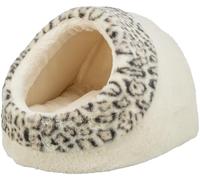 TRIXIE Cat Cave Leo Soft Edition, 35 × 26 × 41 Cm, Cosy Cat Bed With Removable Reversible Cushion - 374246