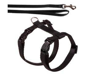 Trixie Cat Harness with Lead - Black
